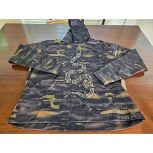 Oaf Nation Hoodie Mens 3XL Camo Join Or Die American Flag Graphic Sweatshirt
